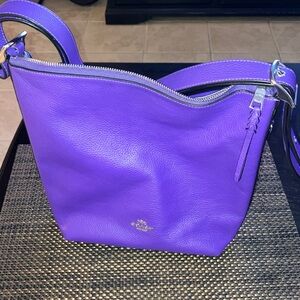 Coach sport purple duffle shoulder bag